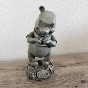Damaged Disney White Swan Winnie the Pooh Butterfly Garden Statue Figurine